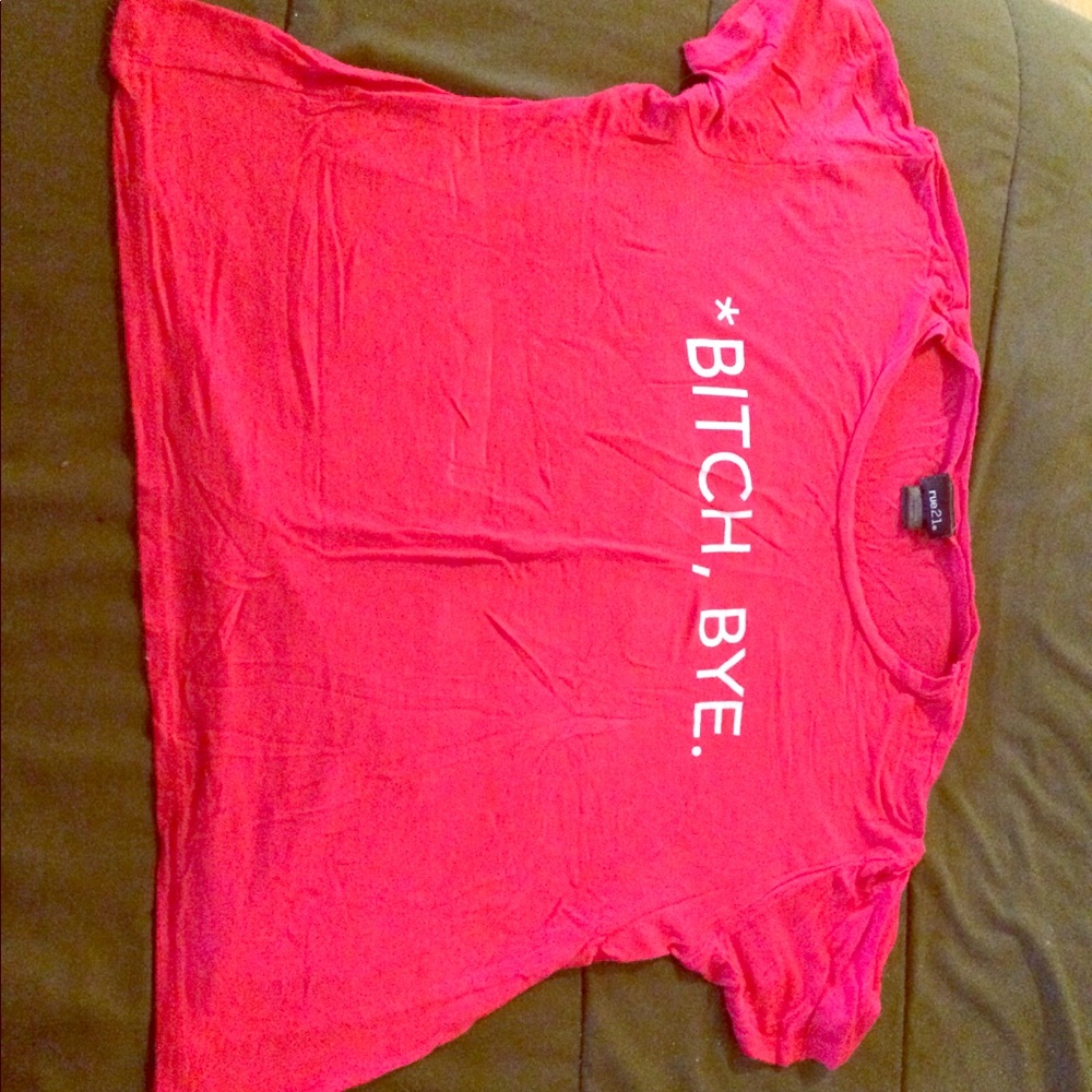 Bitch bye crop top